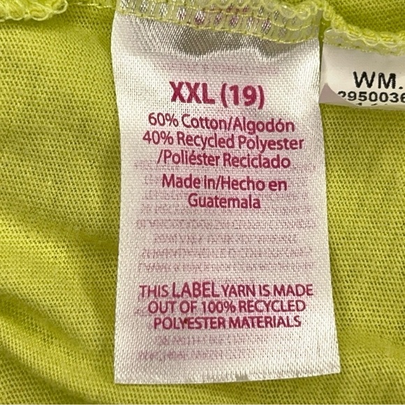 SET OF TWO TEES JUNIORS 19 XXL ORANGE YELLOW VIBRANT CASUAL LIGHTWEIGHT - Picture 9 of 16